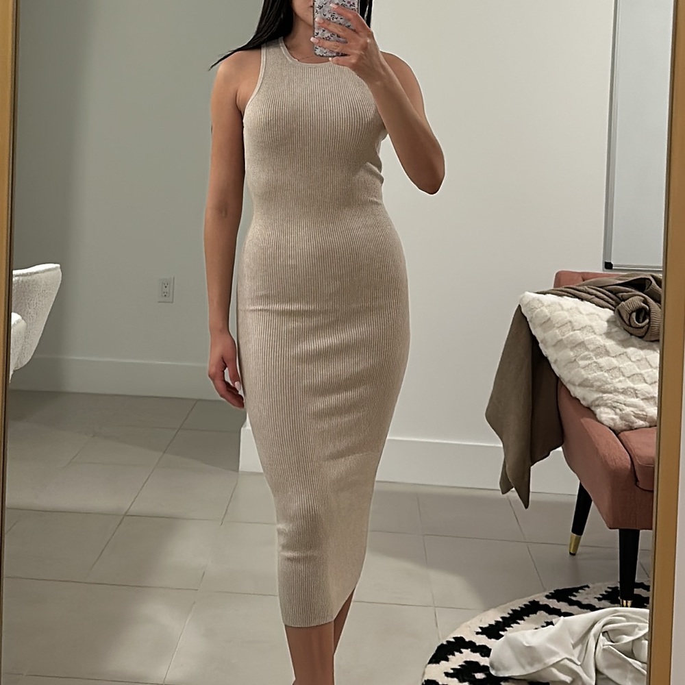 Bodycon Beige Dress ✨